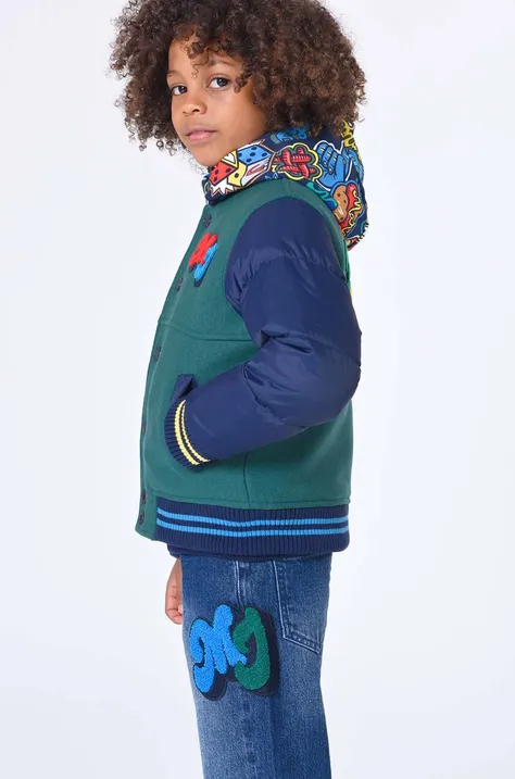 Marc Jacobs kurtka bomber dziecięca kolor zielony
