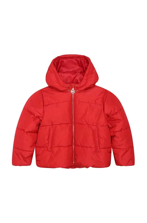 Παιδικό μπουφάν Michael Kors χρώμα: κόκκινο