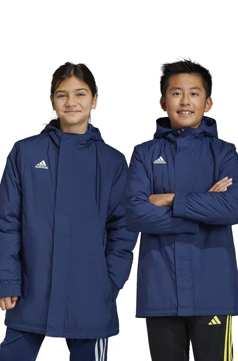Παιδικό μπουφάν adidas Performance χρώμα: ναυτικό μπλε