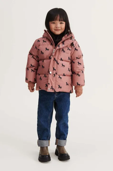 Дитяча куртка Liewood колір рожевий