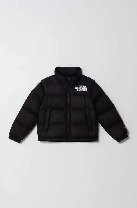 Detská páperová bunda The North Face 1996 RETRO NUPTSE JACKET čierna farba