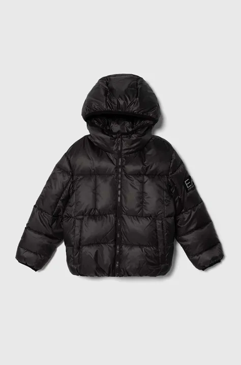 Дитяча куртка EA7 Emporio Armani колір чорний