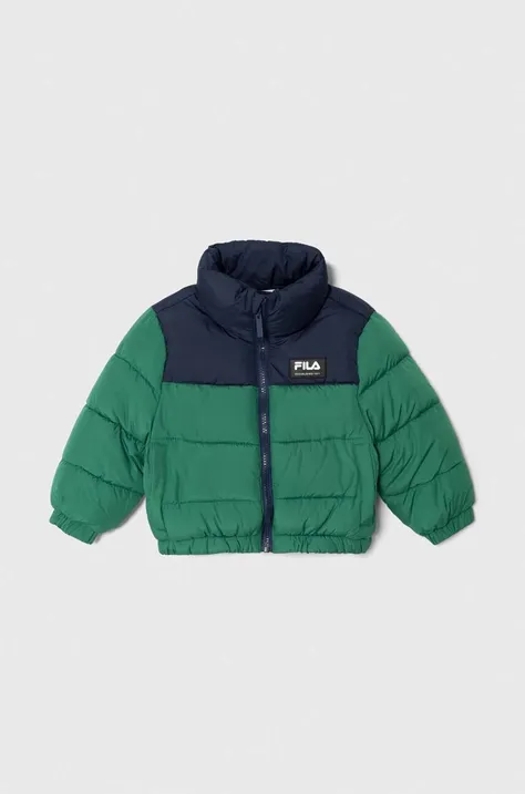 Παιδικό μπουφάν Fila THELKOW blocked padded jacket χρώμα: πράσινο