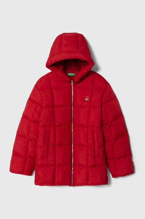 Детско яке United Colors of Benetton в червено