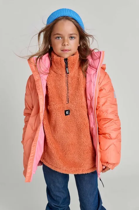 Παιδικό μπουφάν Reima Fossila χρώμα: πορτοκαλί