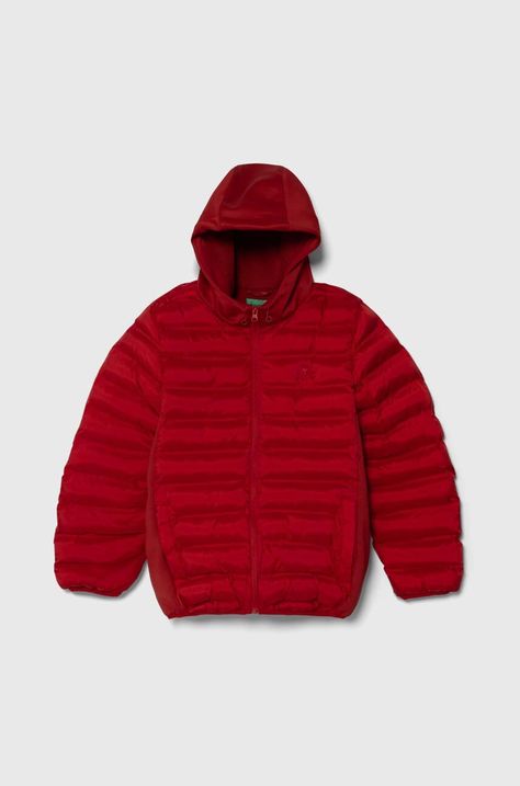 Дитяча куртка United Colors of Benetton колір червоний