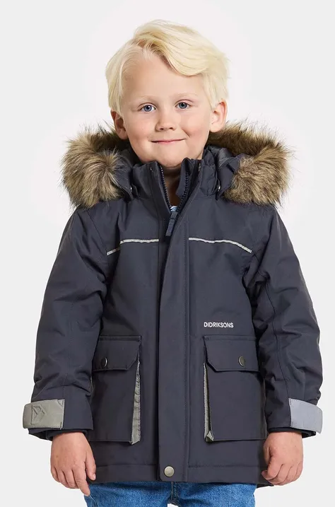 Детская зимняя куртка Didriksons KURE KIDS PARKA цвет синий