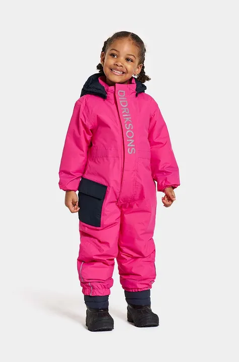 Otroški zimski kombinezon Didriksons RIO KIDS COVER roza barva