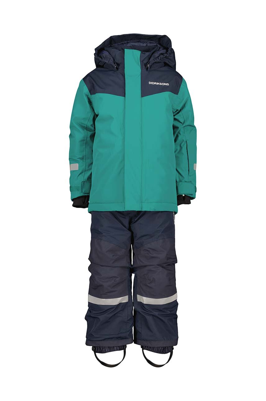 Didriksons kombinezon zimowy dziecięcy SKARE KIDS SET kolor zielony