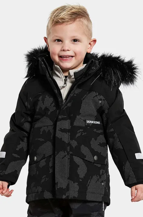 Детская зимняя куртка Didriksons BJÄRVEN KDS PAR SE цвет серый