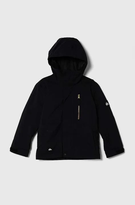 Παιδικό μπουφάν για σκι Quiksilver MISSION SOLID SNJT χρώμα: μαύρο