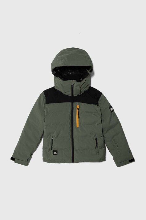Παιδικό μπουφάν Quiksilver THE EDGE SNJT χρώμα: πράσινο