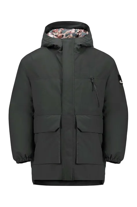 Detská bunda Jack Wolfskin TEEN 2L INS čierna farba