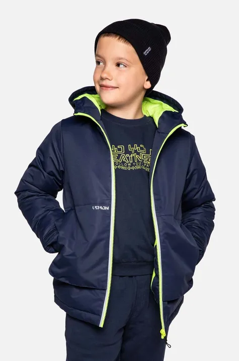 Dětská bunda Lemon Explore ZL3152703OJB OUTERWEAR JESIEŃ BOY tmavomodrá barva