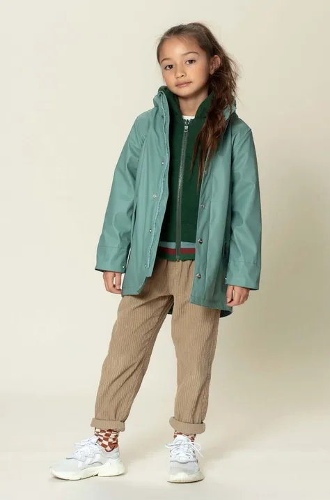 Otroška vodoodporna jakna Gosoaky SNAKE PIT turkizna barva