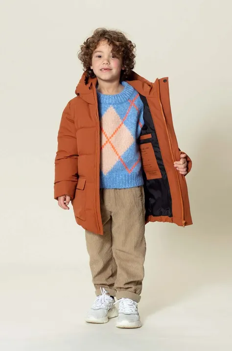 Дитяча куртка Gosoaky TIGER EYE колір коричневий
