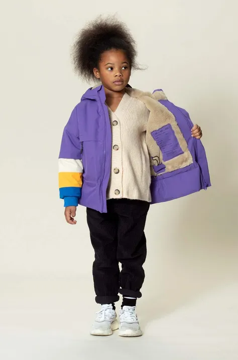 Αδιάβροχο παιδικό μπουφάν Gosoaky QUEEN BEE χρώμα: μοβ