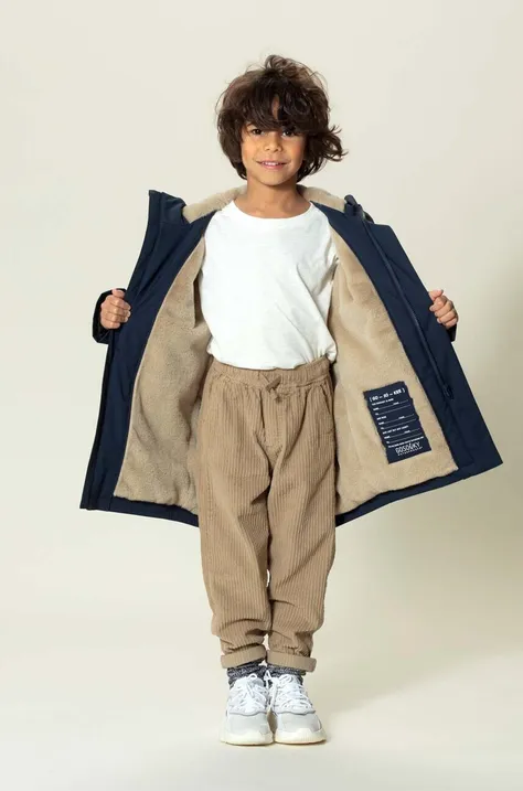 Αδιάβροχο παιδικό μπουφάν Gosoaky STRIPED FOX χρώμα: ναυτικό μπλε
