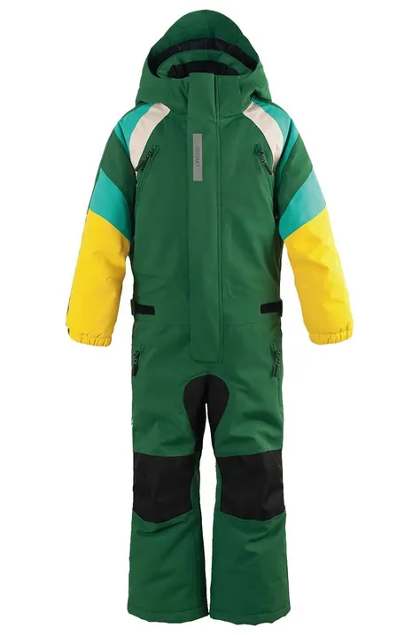 Dječji skijaški kombinezon Gosoaky PUSS IN BOOTS boja: zelena