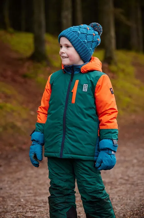 Дитяча гірськолижна куртка Lego колір помаранчевий
