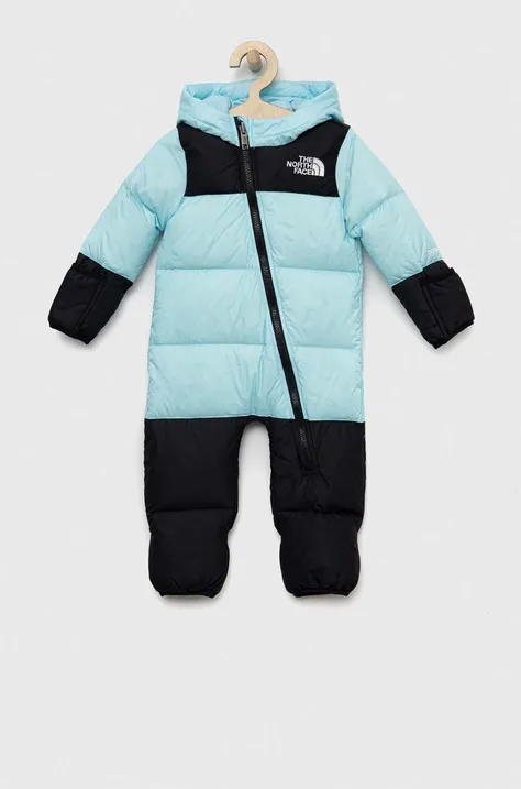 The North Face kombinezon puchowy niemowlęcy BABY 1996 RETRO NUPTSE ONE PIECE kolor niebieski