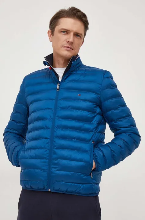 Tommy Hilfiger kurtka męska kolor niebieski przejściowa