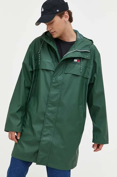 Куртка Tommy Jeans мужская цвет зелёный переходная