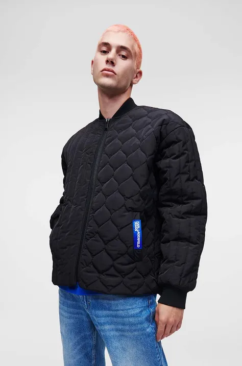 Куртка Karl Lagerfeld Jeans чоловіча колір чорний перехідна