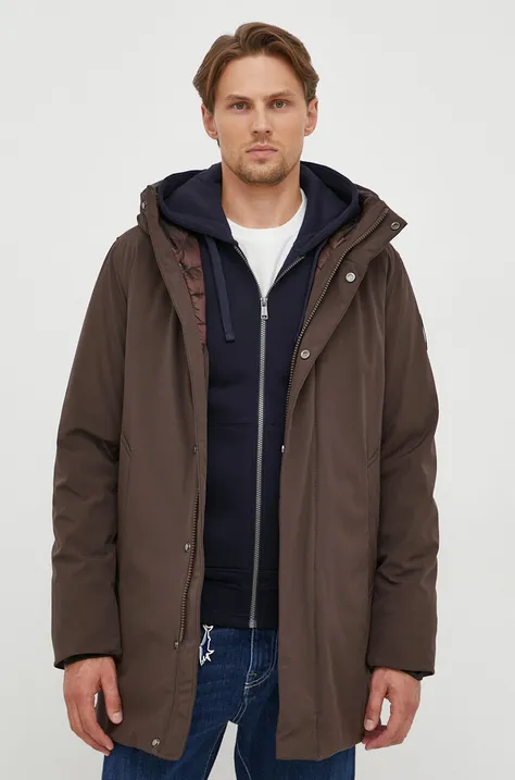 Куртка Bomboogie чоловіча колір коричневий зимова