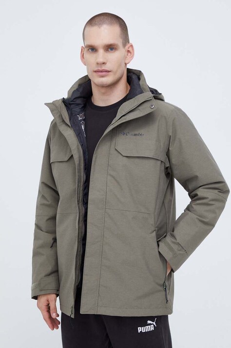 Μπουφάν Columbia χρώμα: πράσινο