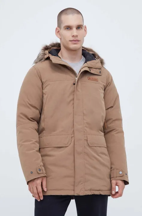 Куртка Columbia мужская цвет бежевый зимняя