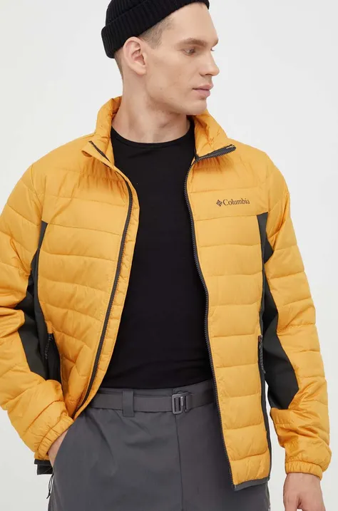 Куртка Columbia чоловіча колір жовтий перехідна