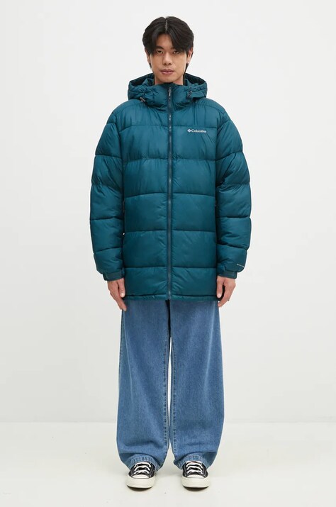 Bunda Columbia M Pike Lake Parka pánska, zelená farba, prechodná, 2050921