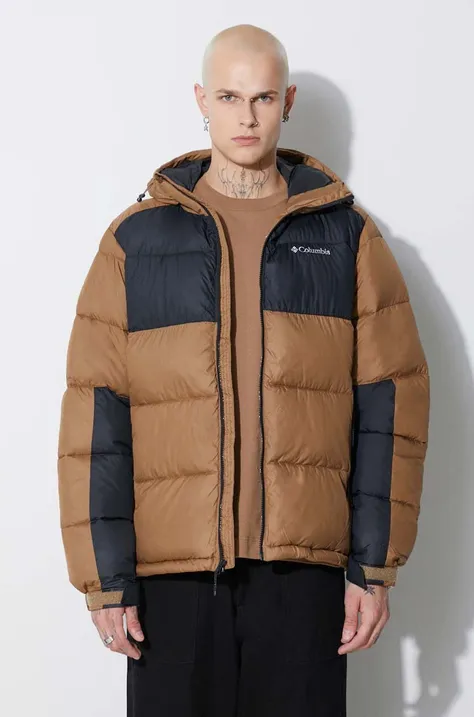 Columbia jacket M Pike Lake II Hooded Ja men's brown color 2050931