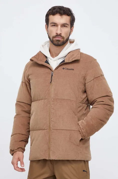 Куртка Columbia мужская цвет коричневый зимняя