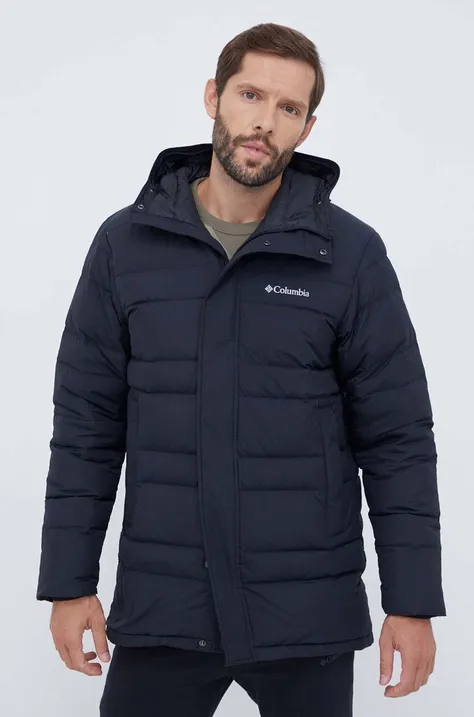 Pernata jakna Columbia Saltzman za muškarce, boja: crna, za zimu