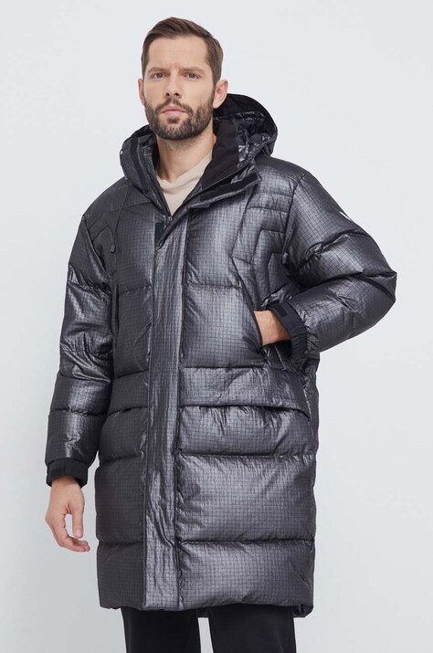 EA7 Emporio Armani geaca de puf barbati, culoarea negru, de iarna