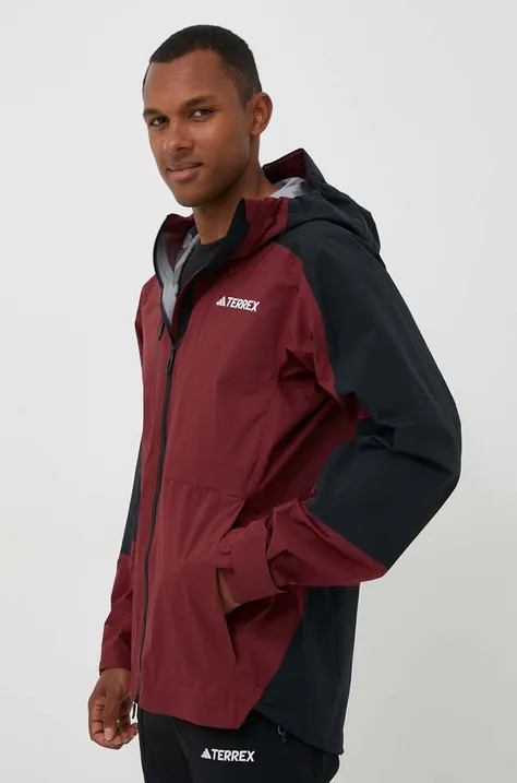 Outdoor jakna adidas TERREX Xploric RAIN.RDY črna barva