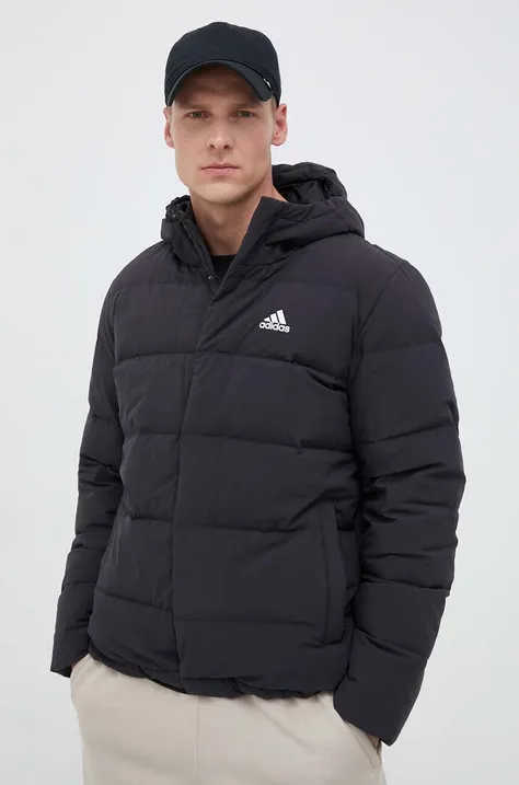 Пуховая куртка adidas мужская цвет чёрный зимняя