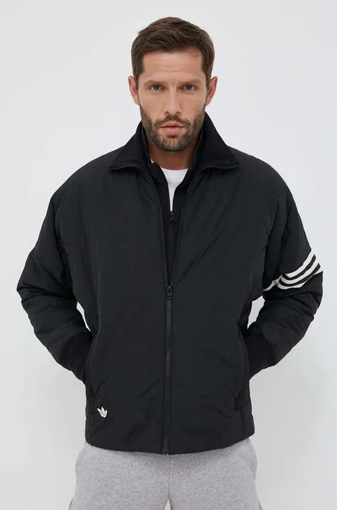 Μπουφάν adidas Originals χρώμα μαύρο oversize