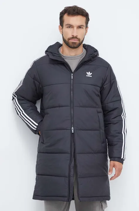 adidas Originals kurtka Adicolor Long HZ0684 męska kolor czarny zimowa