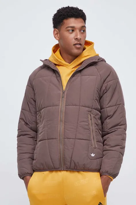 Куртка adidas Originals мужская цвет коричневый зимняя