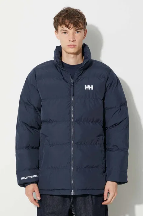 Dvostrana jakna Helly Hansen YU 23 REVERSIBLE PUFFER za muškarce, boja: tamno plava, za zimu, 54060