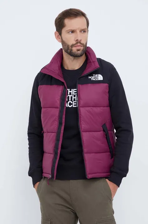 The North Face bezrękawnik męski kolor fioletowy zimowy