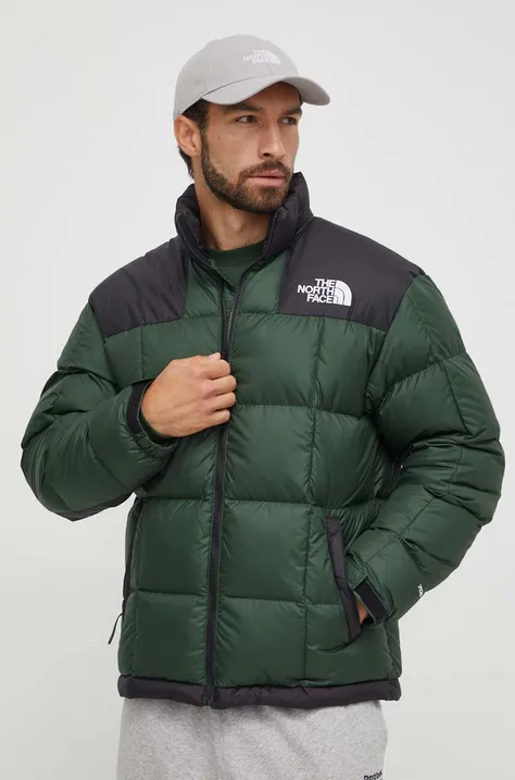 Pernata jakna The North Face za muškarce, boja: zelena, za zimu