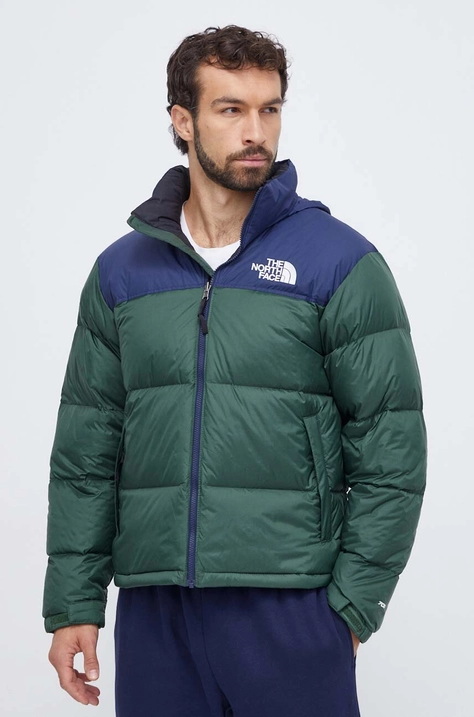 Пуховая куртка The North Face мужская цвет зелёный зимняя