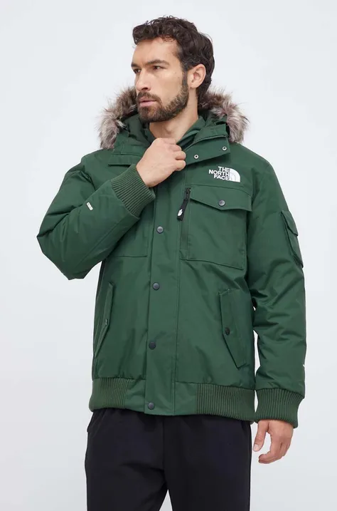 Пуховая куртка The North Face мужская цвет зелёный зимняя