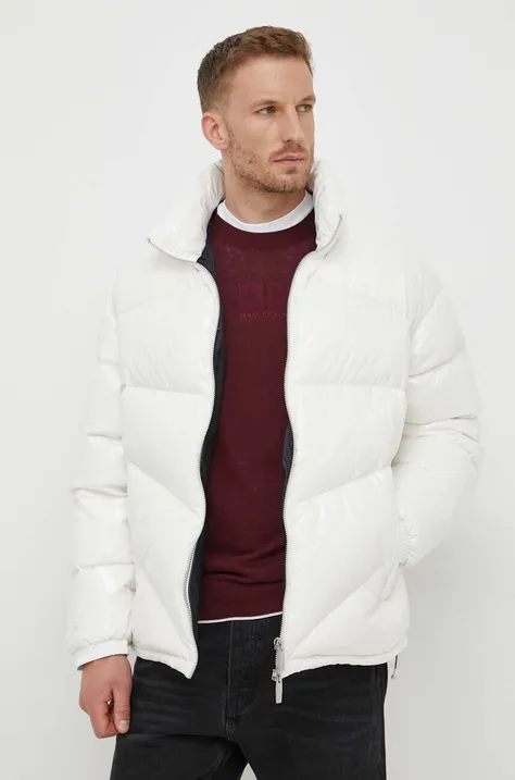 Пуховая куртка Armani Exchange мужская цвет бежевый зимняя