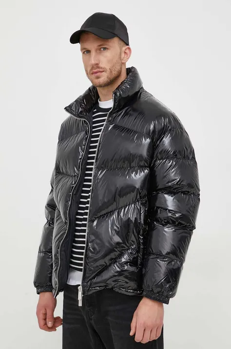 Armani Exchange kurtka puchowa męska kolor czarny zimowa