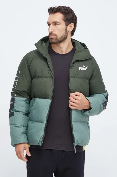 Куртка Puma чоловіча колір зелений зимова